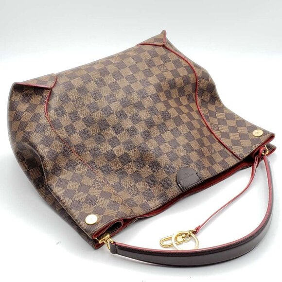 Authentic Louis Vuitton Caissa Brown Damier Ebene Canvas Shoulder Bag 700-102025 - Picture 5 of 16
